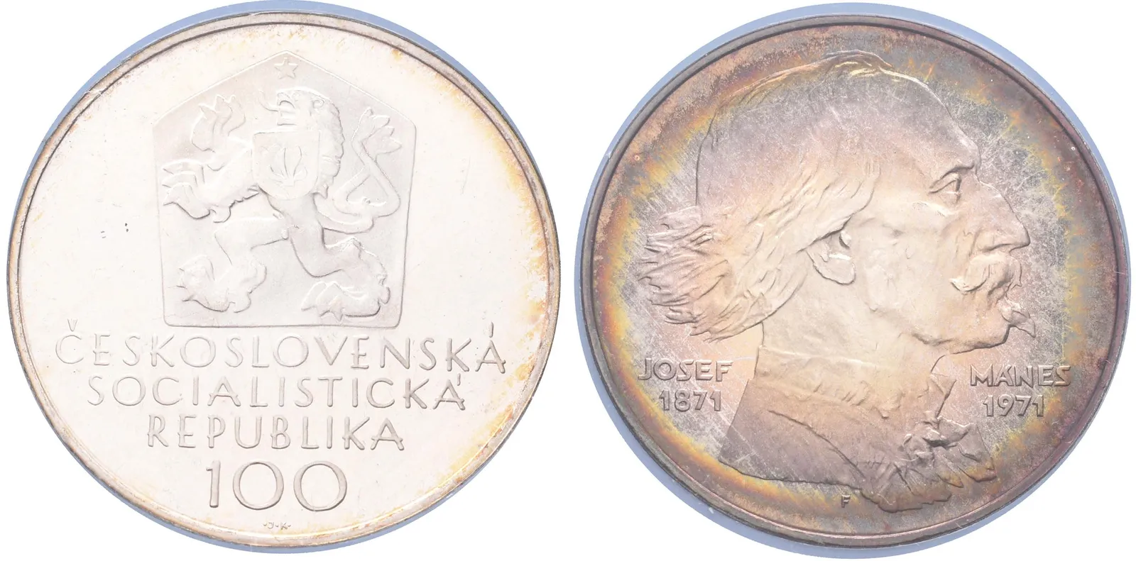 100 Kčs 1971 - Josef Mánes, PROOF