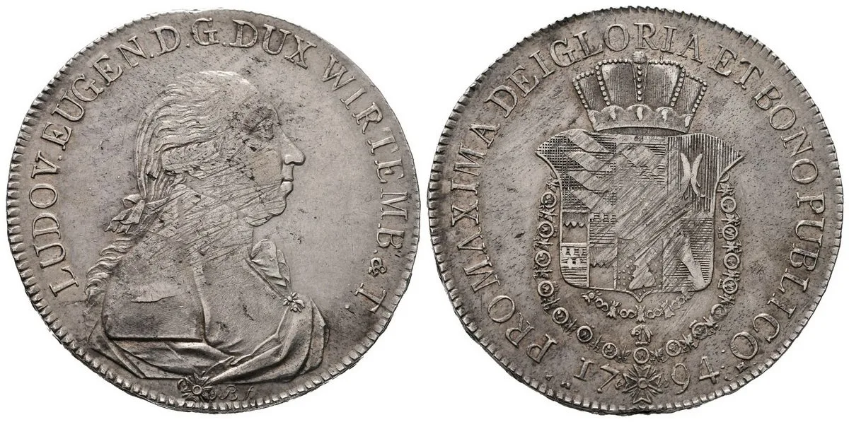 Württemberg, Ludwig Eugen, 1793 - 1795 — 1