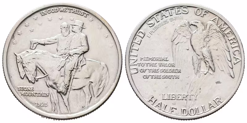 USA, 1/2 Dollar 1925 - Stone Mointain Memorial