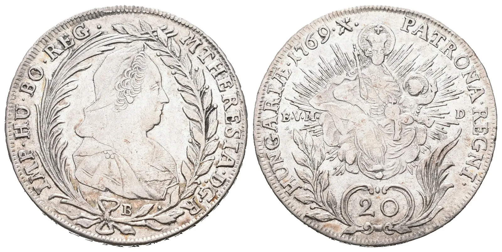 Marie Terezie, 20 Krejcar 1769 KB