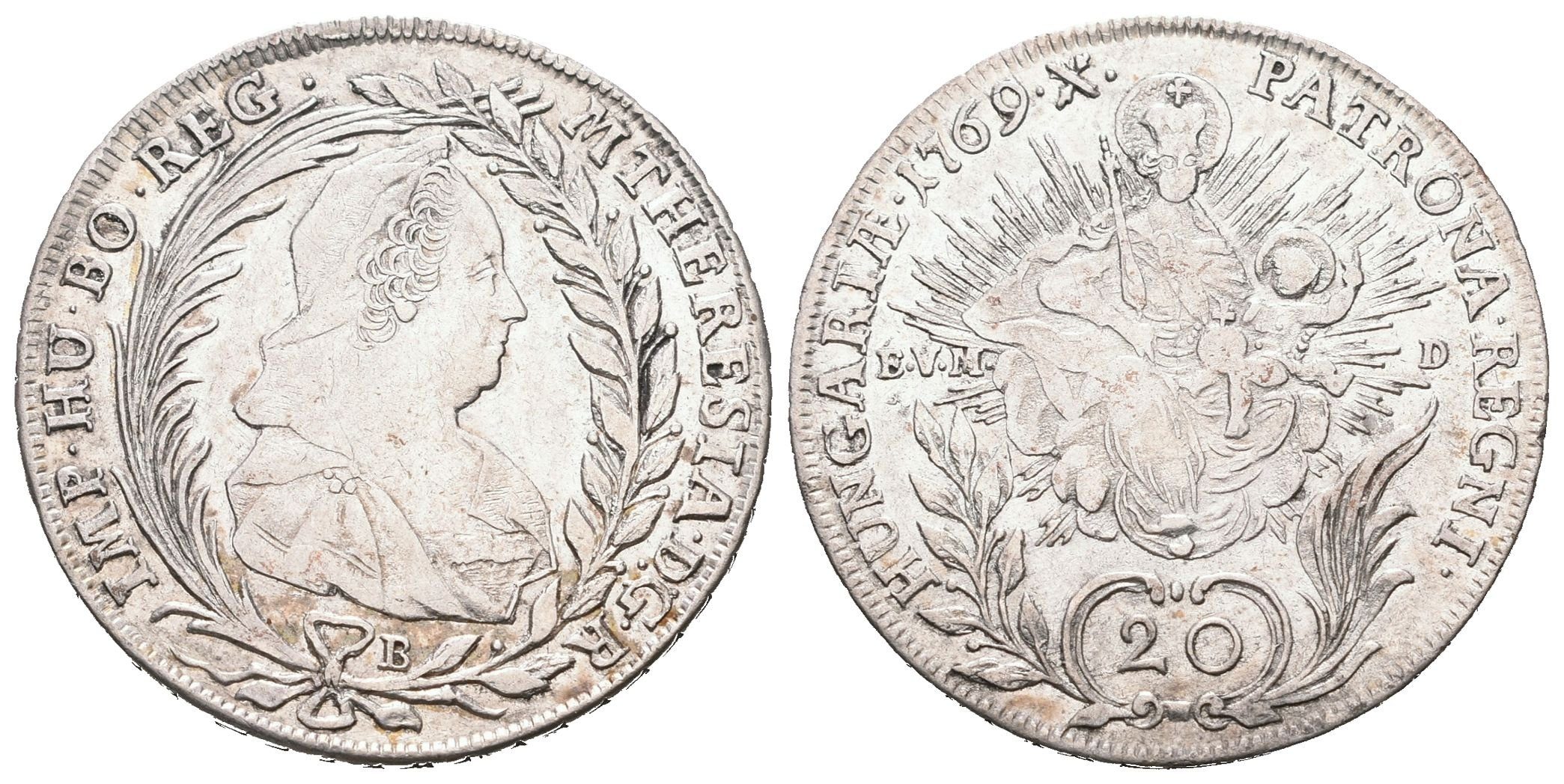 Marie Terezie, 20 Krejcar 1769 KB