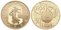 Francie, 50 Euro 2014 - Denár Charles le Chauve