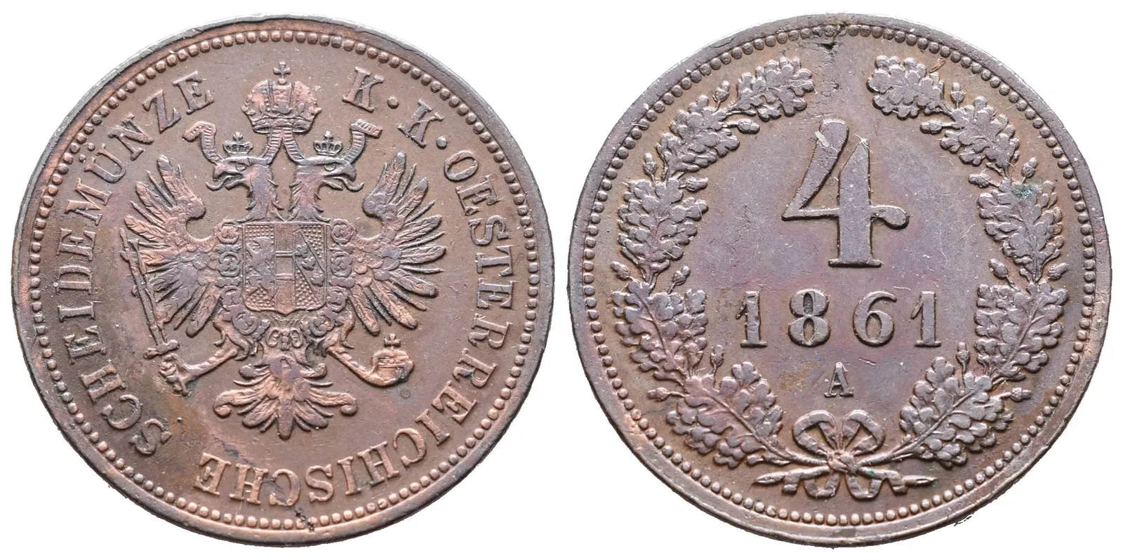 4 Krejcar 1861 A