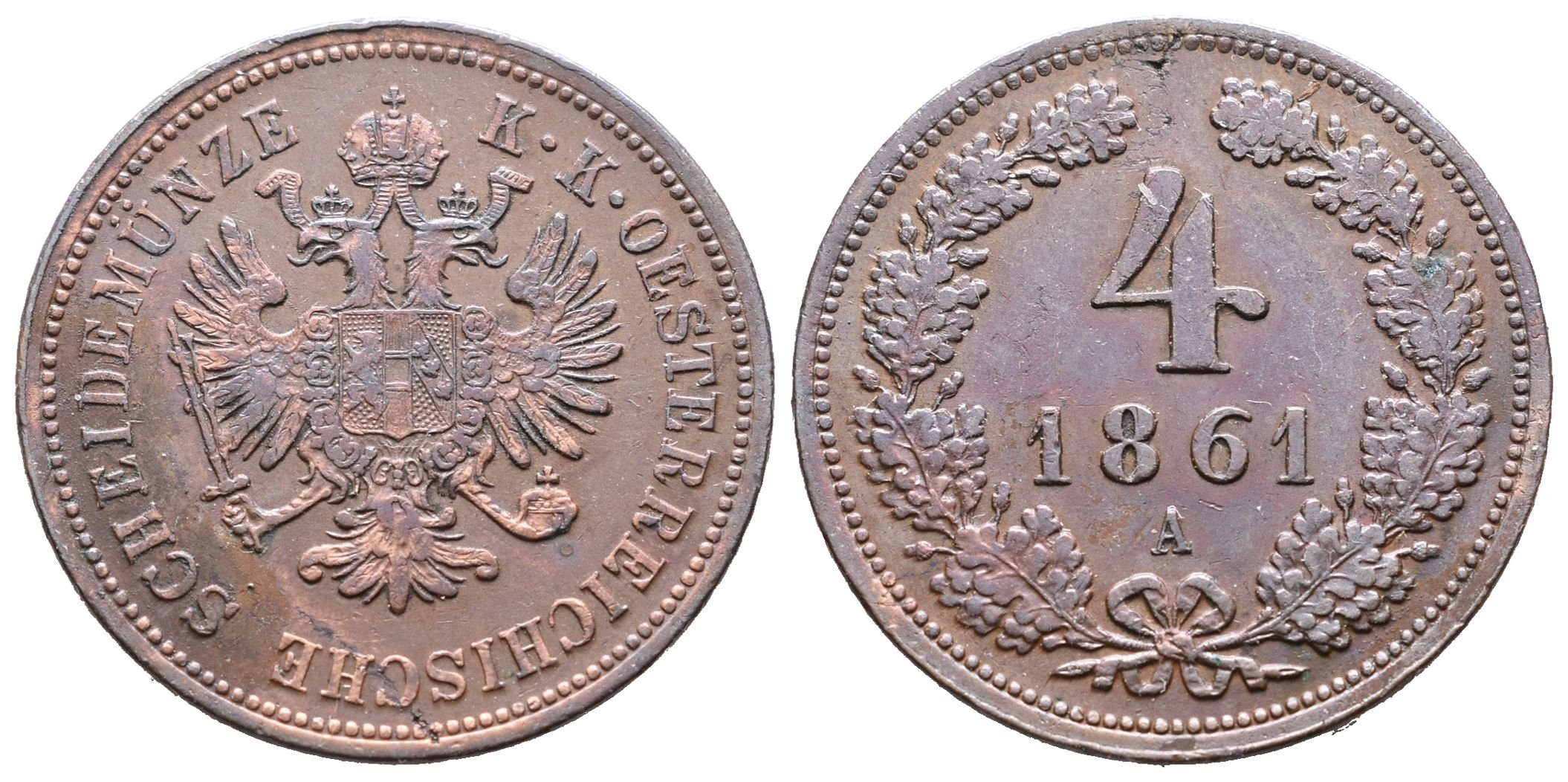 4 Krejcar 1861 A