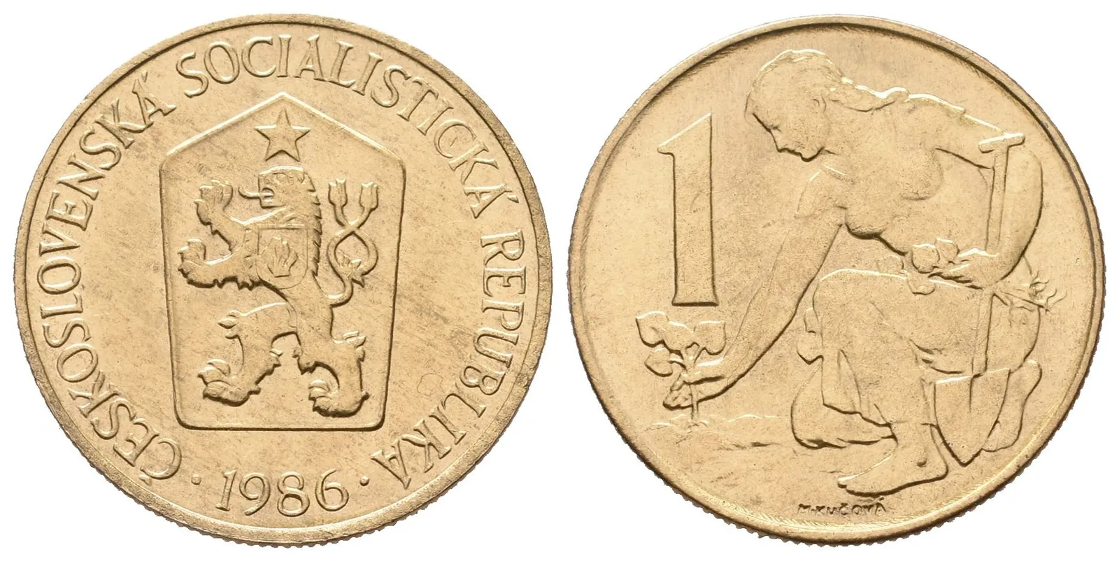 1 Koruna 1986