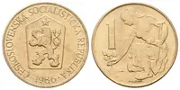 1 Koruna 1986