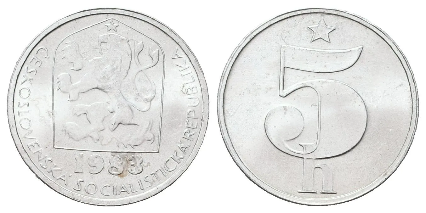 5 Haléř 1983v - ražen jen pro sady