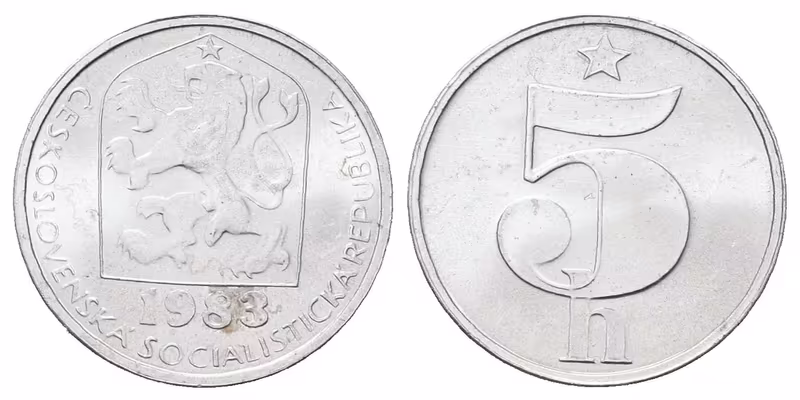 5 Haléř 1983v - ražen jen pro sady