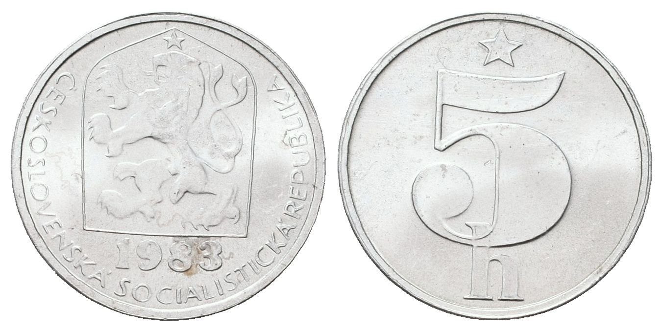 5 Haléř 1983v - ražen jen pro sady
