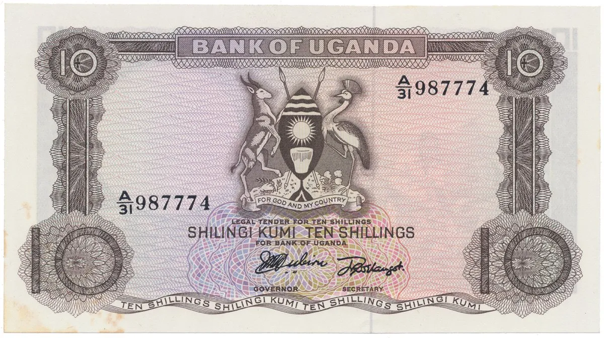 Uganda, 10 Shillings (1966), P.2a