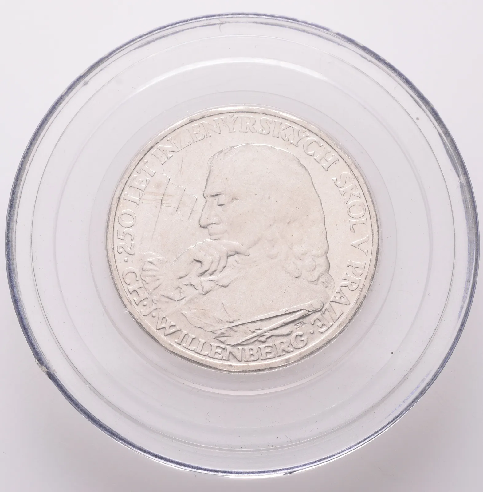 10 Kčs 1957 - Inženýrské školy v Praze, PROOF, původní etue