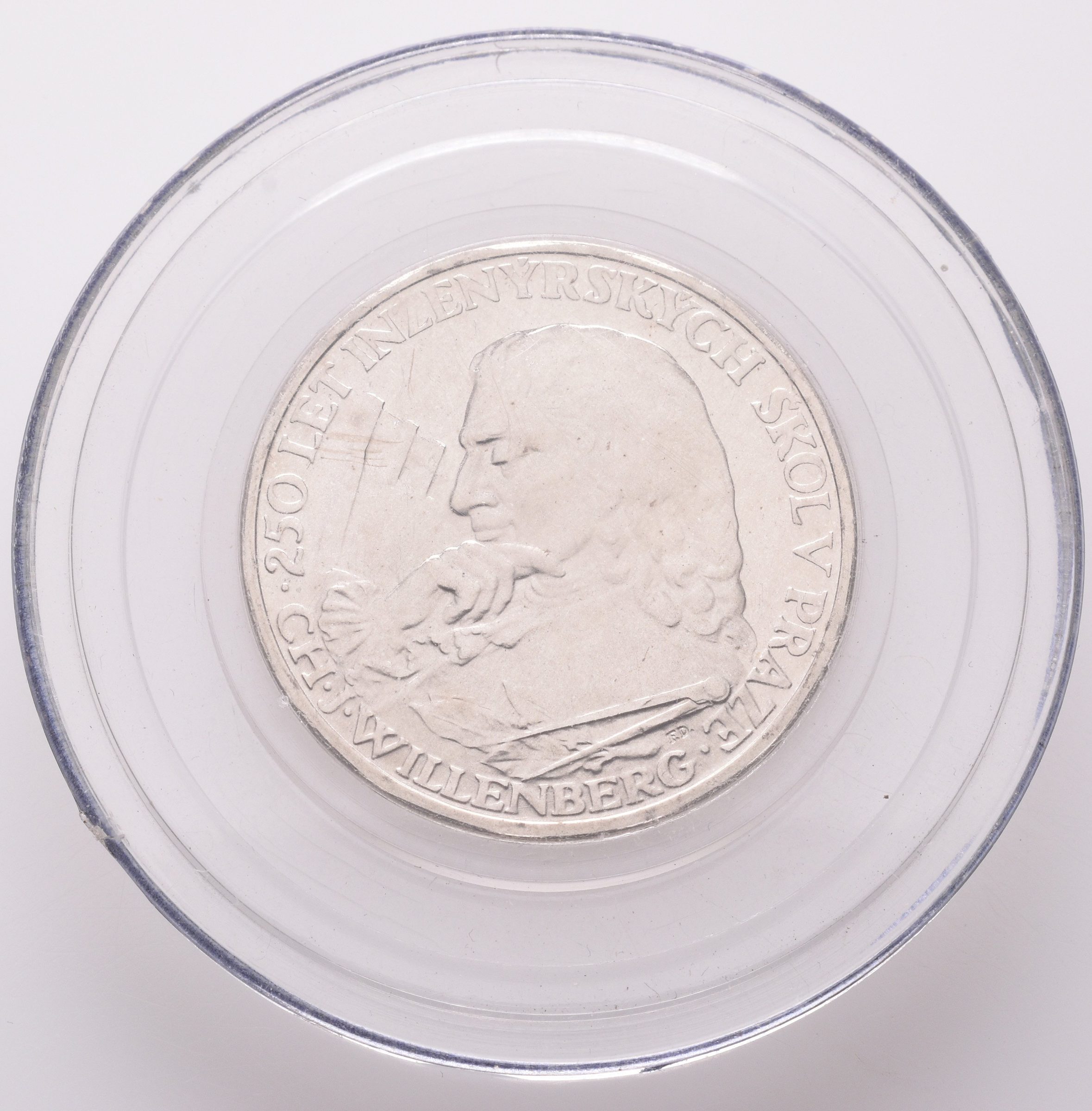10 Kčs 1957 - Inženýrské školy v Praze, PROOF, původní etue