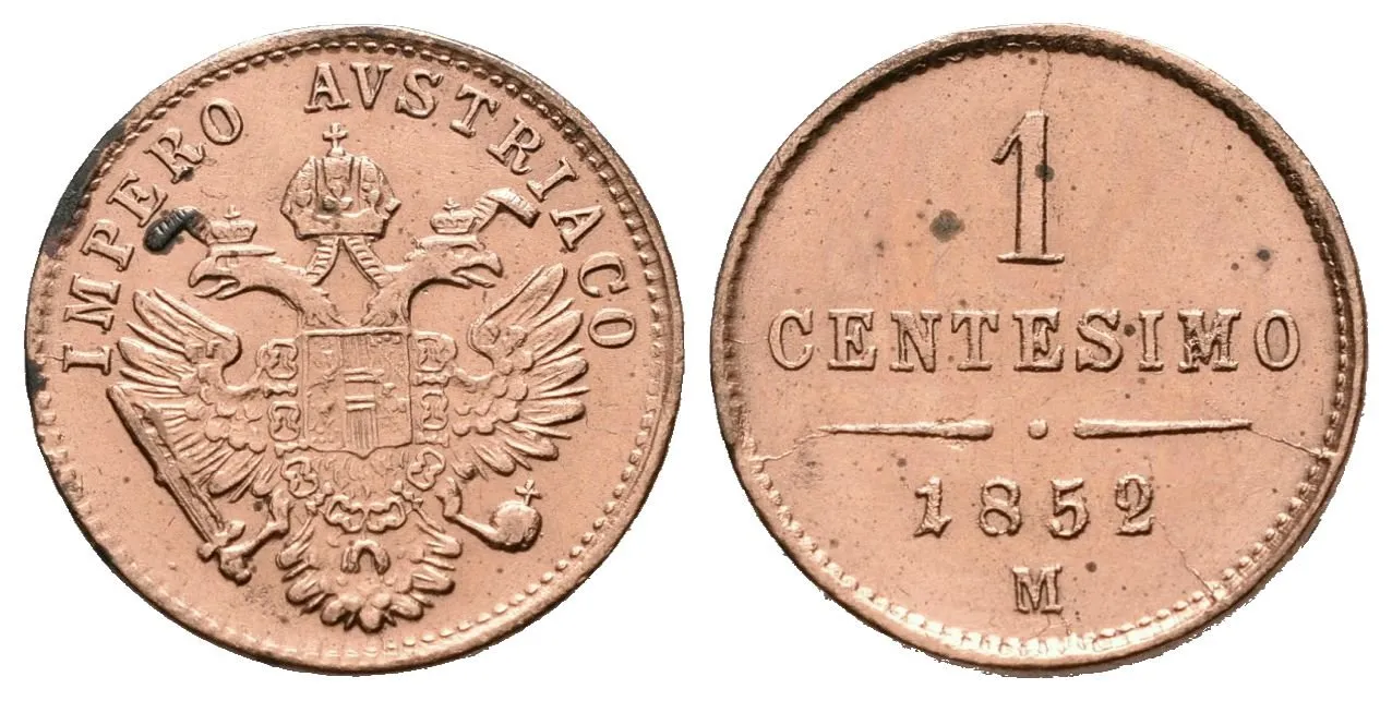1 Centesimo 1852 M