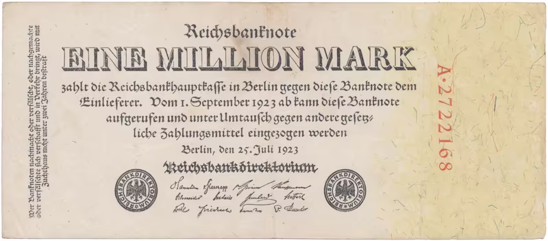 Německo, 1 Million Mark 1923, Ro.92a