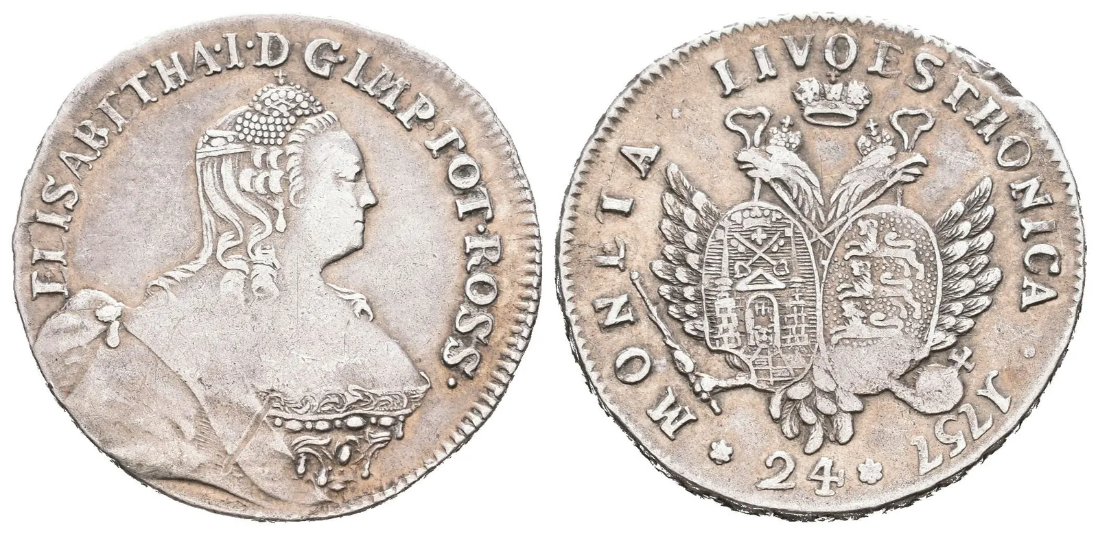 24 Kopějka 1757, Bitkin2.636, Uzd.4230_R! — 1