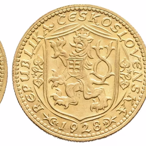 Dukát 1928 (raženo 18983 ks), krásná zachovalost, lesk, nep. rysky,
