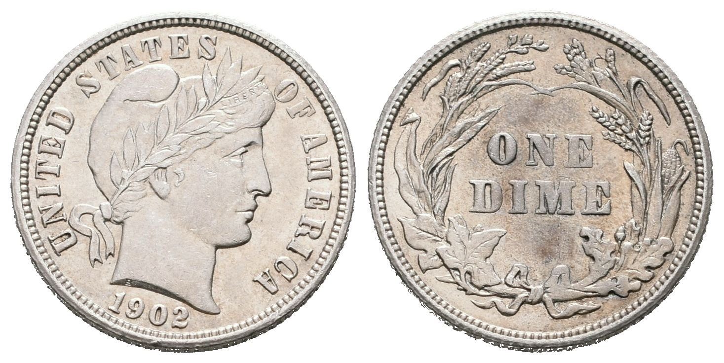 USA, Dime 1902