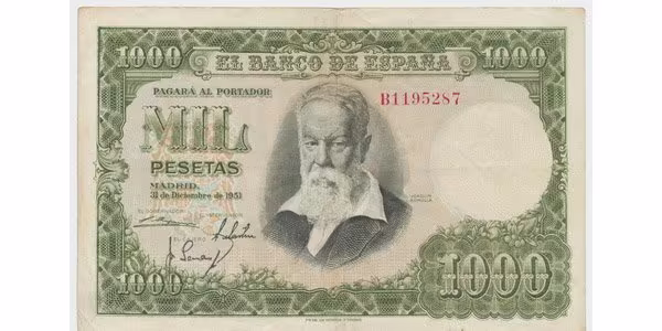 Španělsko, 1000 Pesetas 1951, P.143
