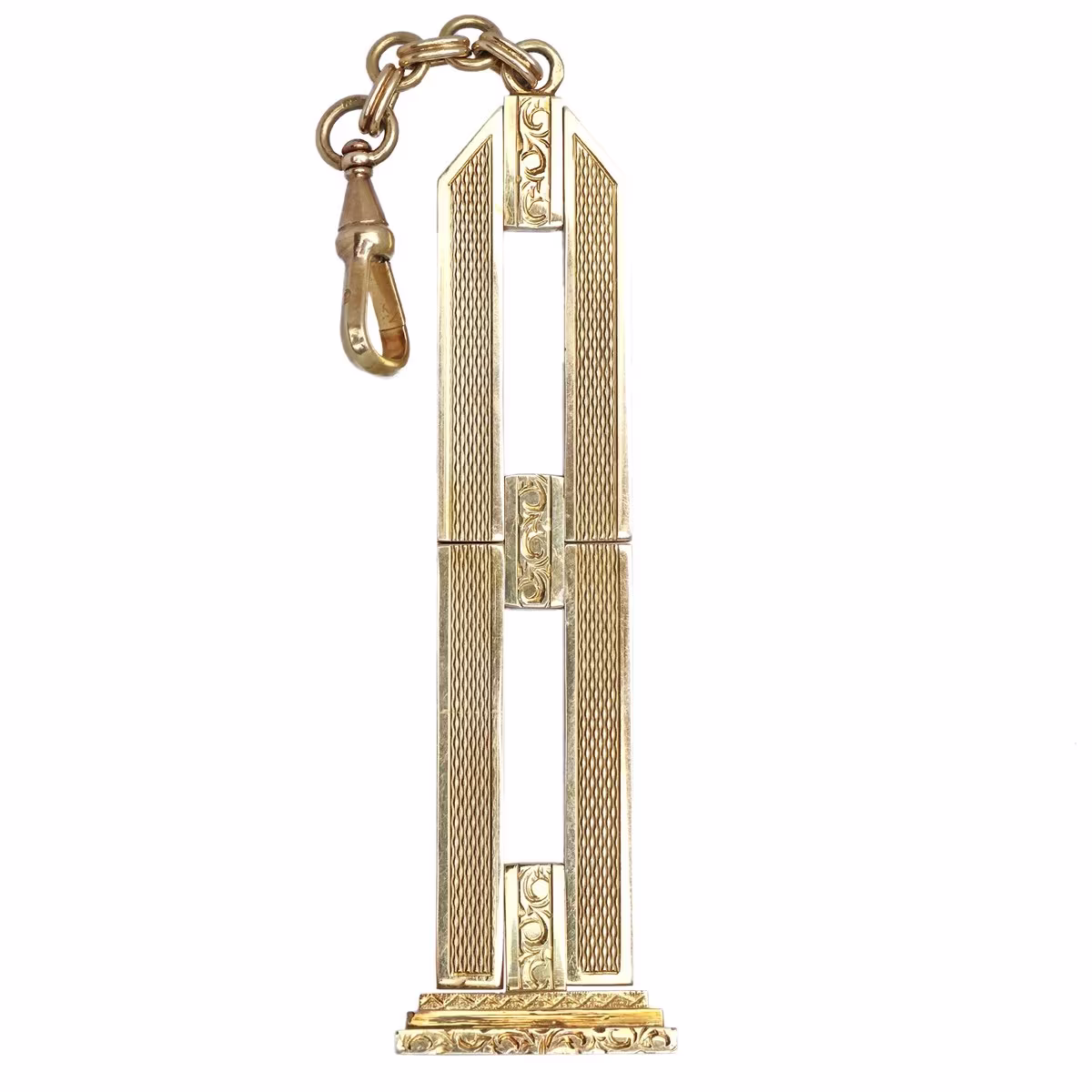 Art deco zlatý šatlén