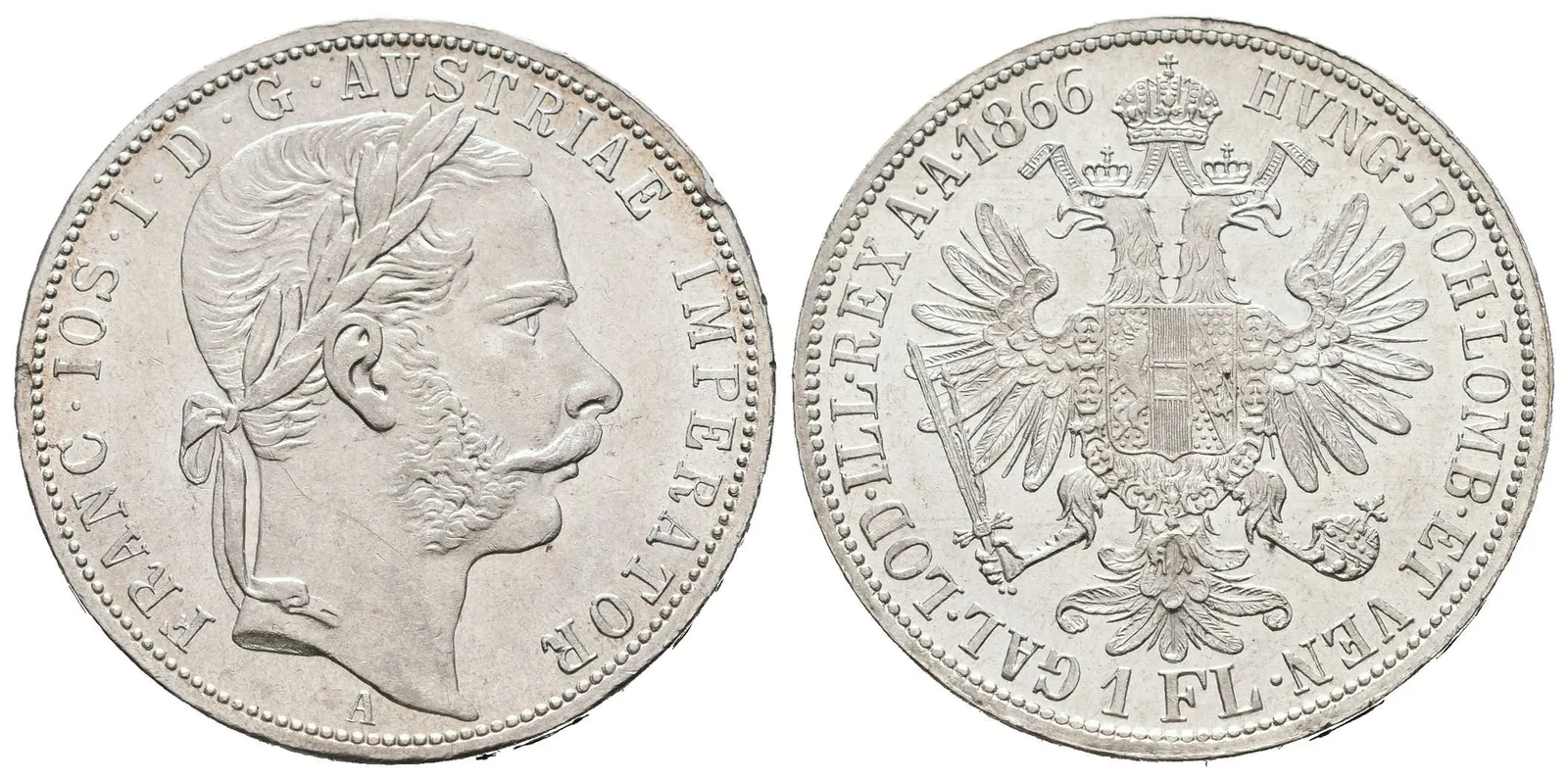 Zlatník 1866 A, luxusní zachovalost, ražební lesk, — 1