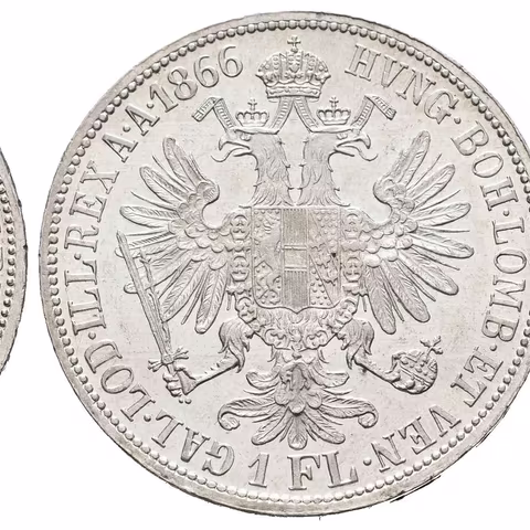 Zlatník 1866 A, luxusní zachovalost, ražební lesk,