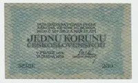 Československo, 1 Koruna 1919, série 230, Hej.7a