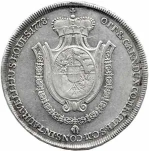 Liechtenstein, Franz Josef I., 1772 - 1781 — 1