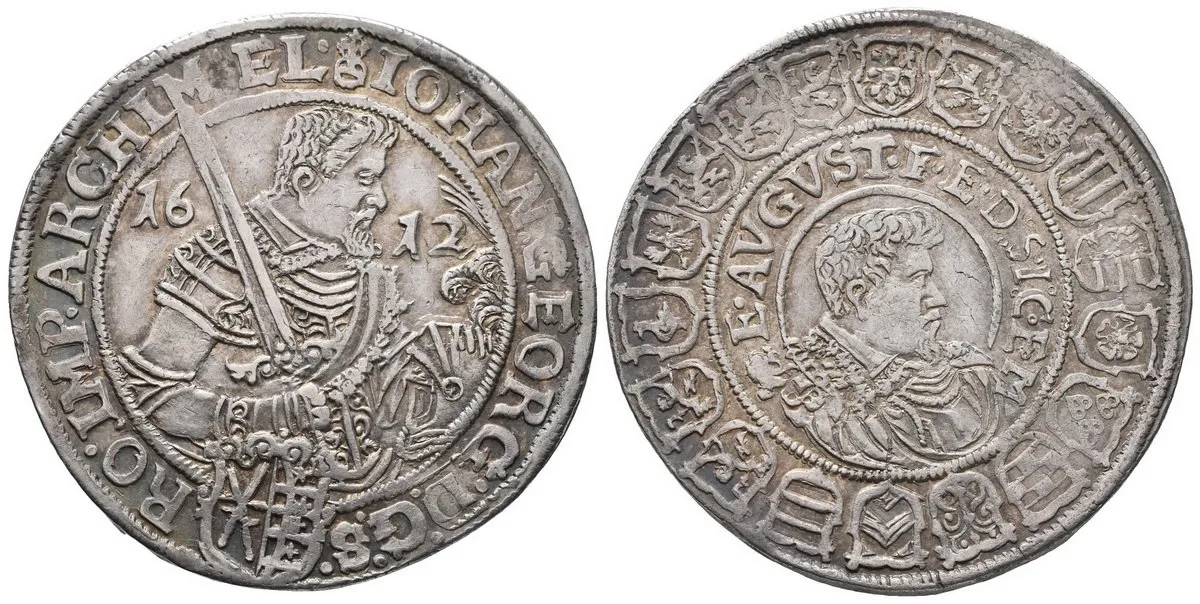 Sasko, Johann Georg I. a August, 1611 - 1615 — 1