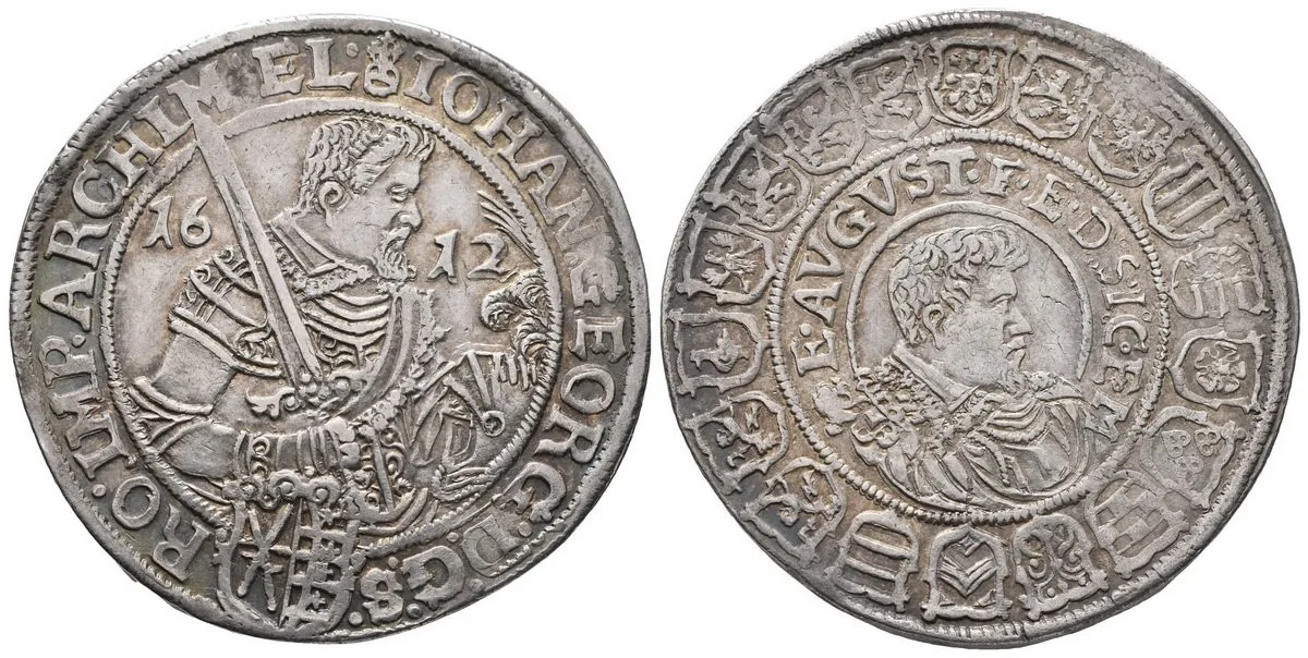 Sasko, Johann Georg I. a August, 1611 - 1615 — 1