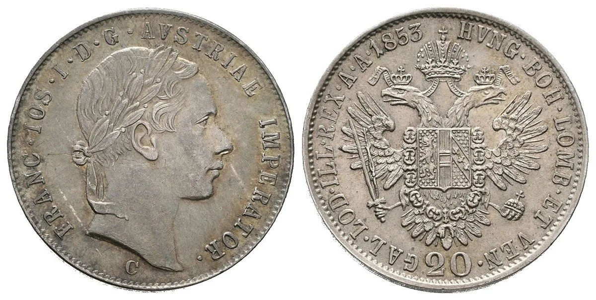 Konvenční měna, 1848 - 1857 — 1