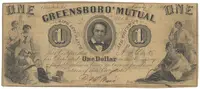 USA, North Carolina, Greensboro, 1 Dollar 1. 1. 1861