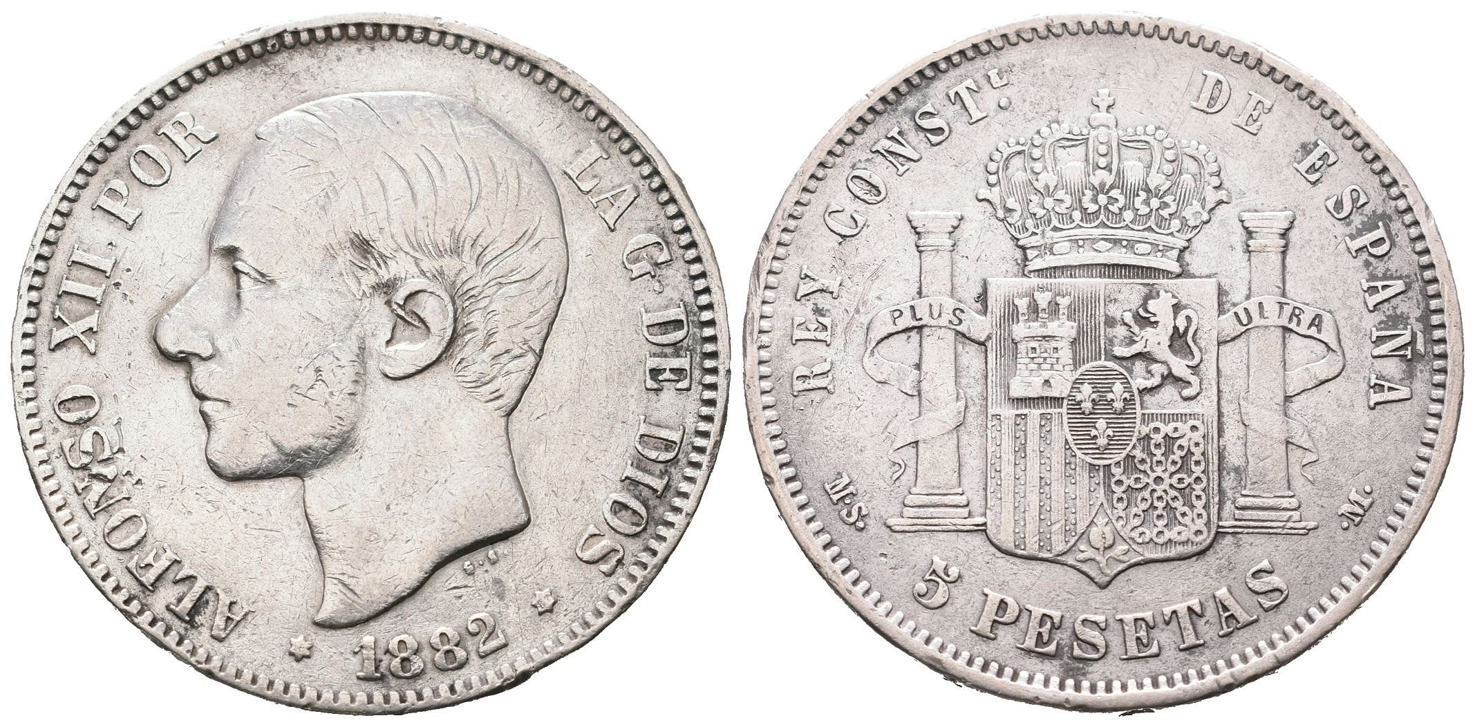 Španělsko, 5 Peseta 1882 MSM