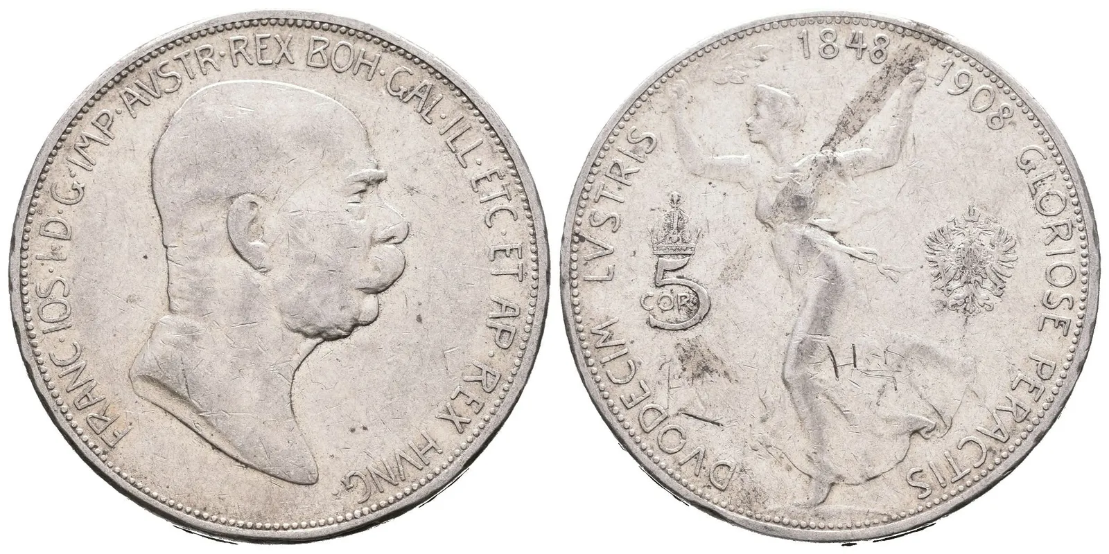 5 Koruna 1908 - jubilejní