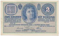 Rakousko - Uhersko, 2 Koruna 1914,série C, Hej.RU13c
