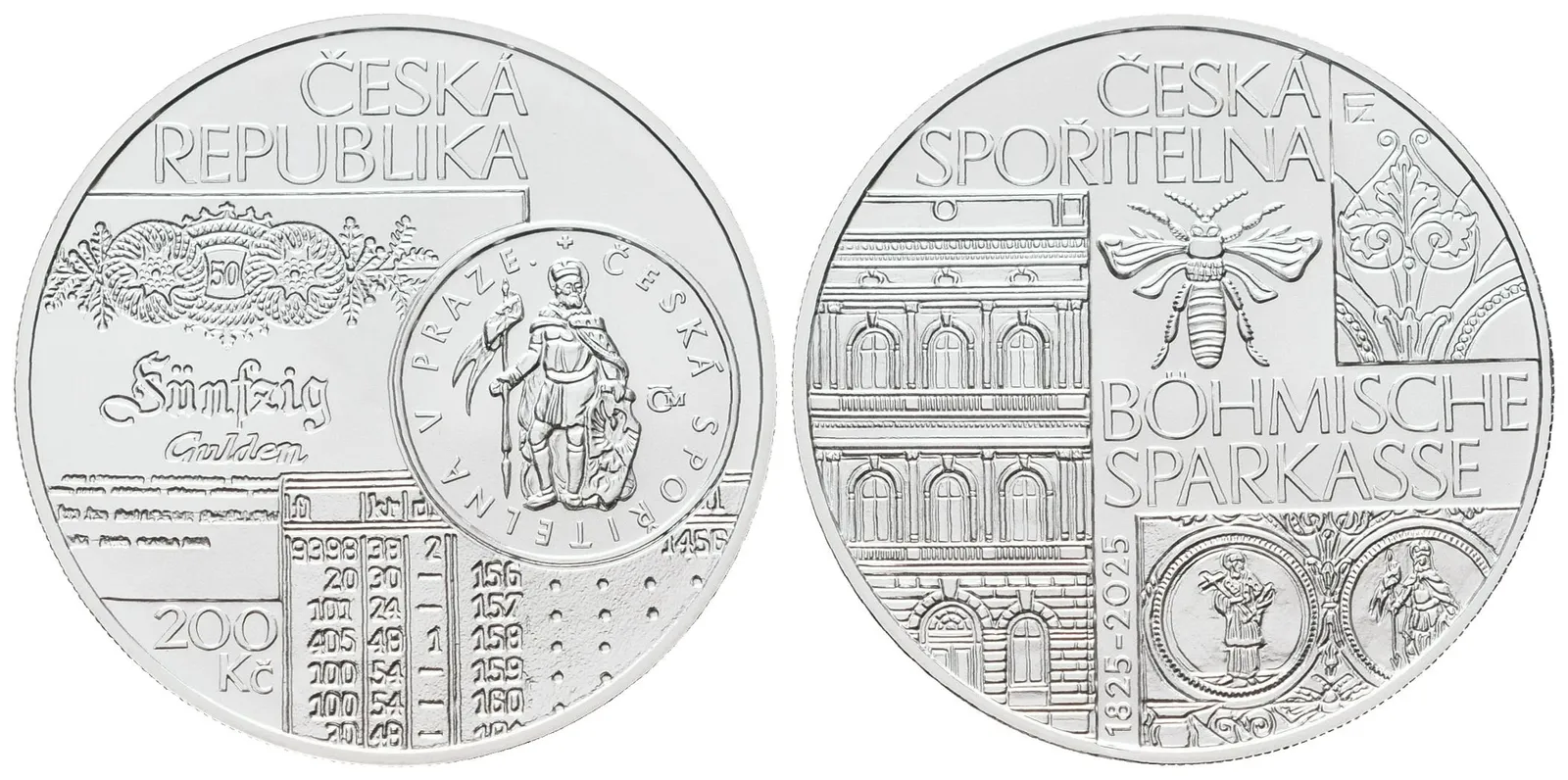 200 Kč 2025 - Založení české spořitelny Böhmische Sparkasse - bez certifikátu