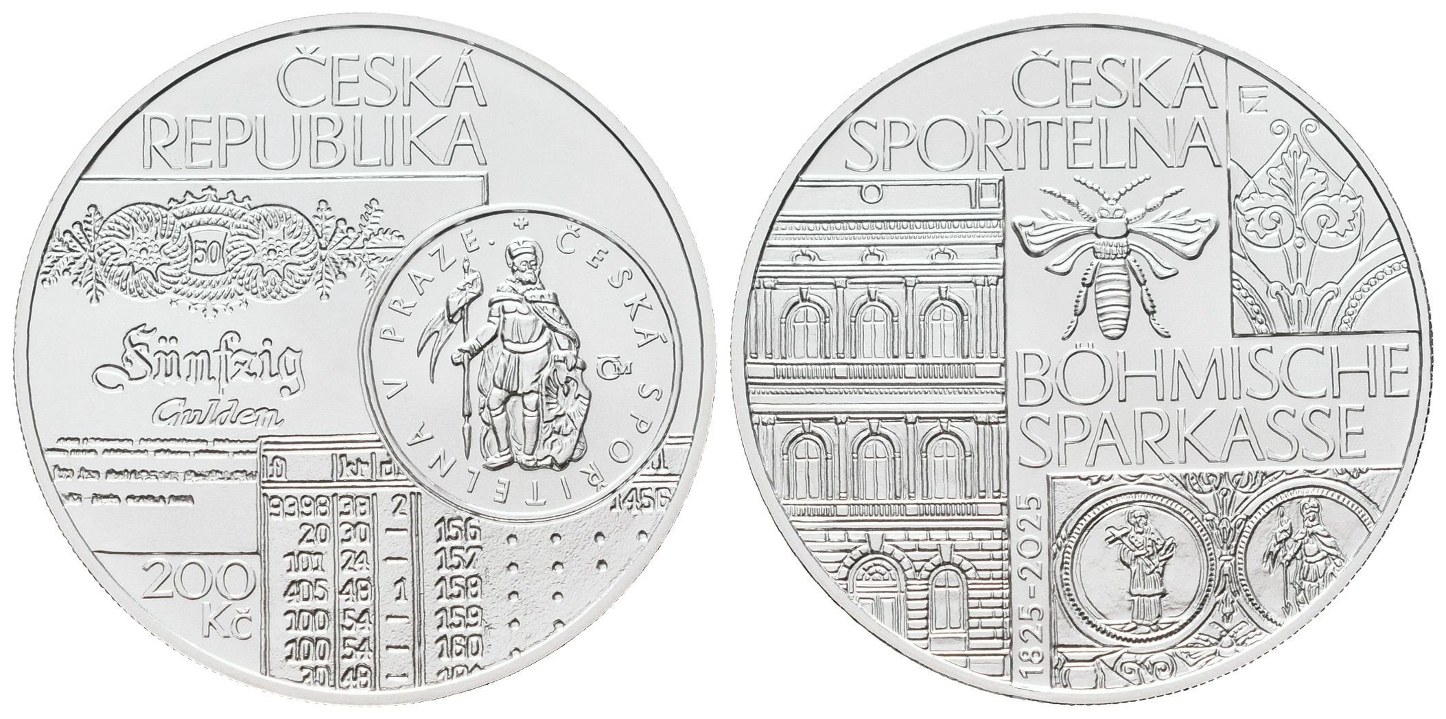 200 Kč 2025 - Založení české spořitelny Böhmische Sparkasse - bez certifikátu