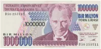 Turecko, 1.000.000 Lira (1995), P.209
