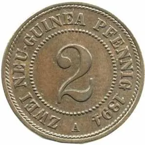 Koloniální ražby, Německá Nová Guinea — 1