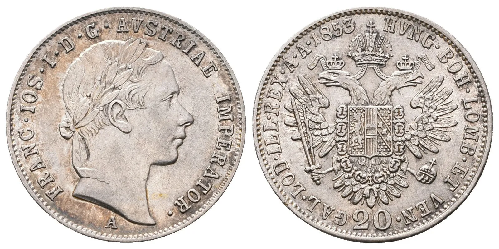 20 Krejcar 1853 A