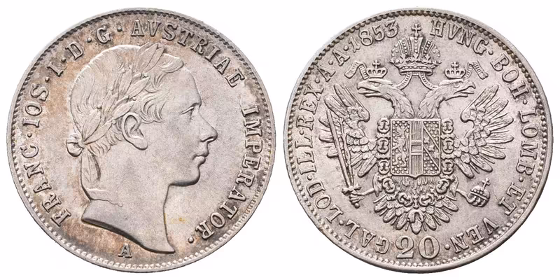 20 Krejcar 1853 A