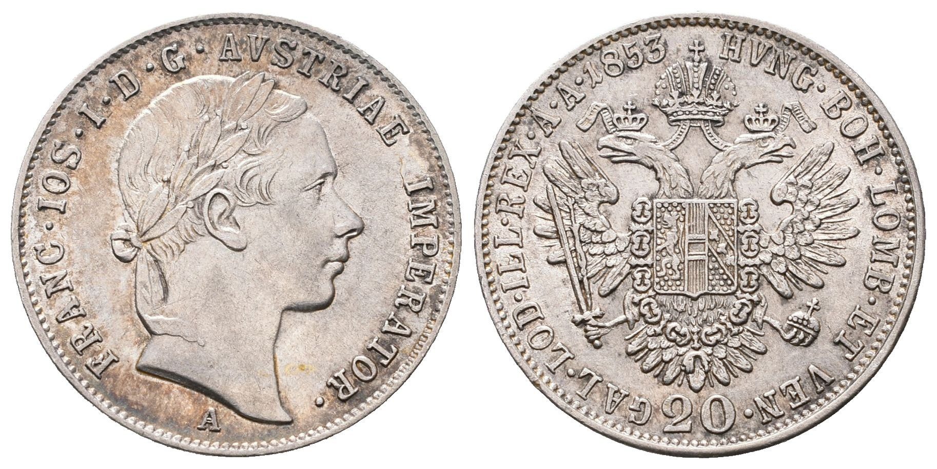 20 Krejcar 1853 A