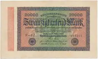 Německo, 20000 Mark 1923, Ro.84b