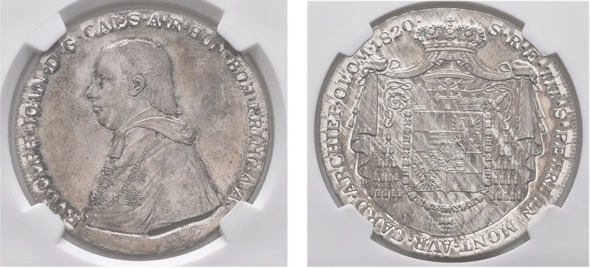 Olomouc - arcibiskupství, Rudolf Jan, 1819 - 1831 — 1