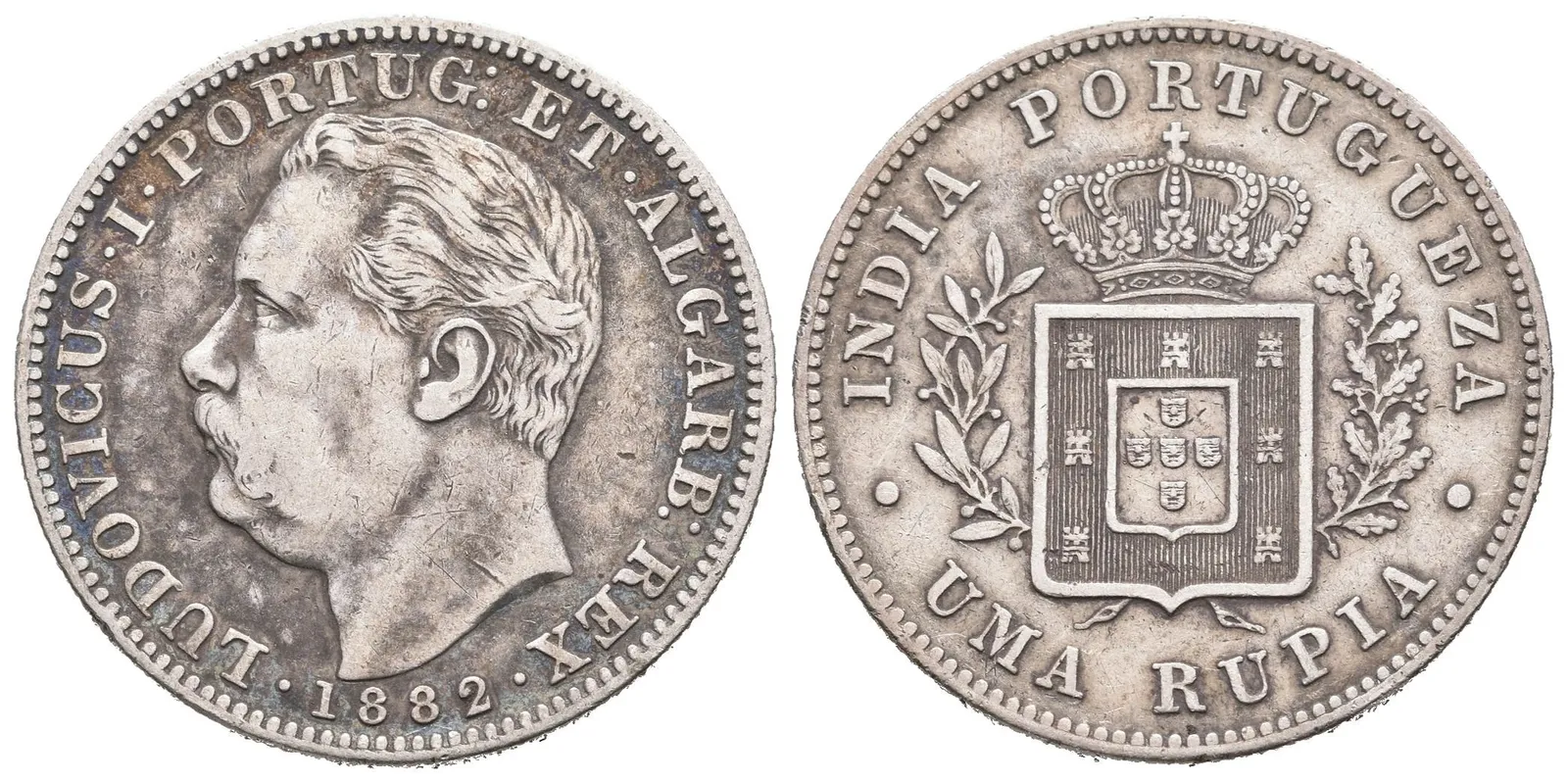 Portugalská Indie, Rupie 1882