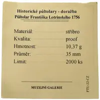 Replika - Historický 1/2 tolar - František Lotrinský 1756 - fotografie 2