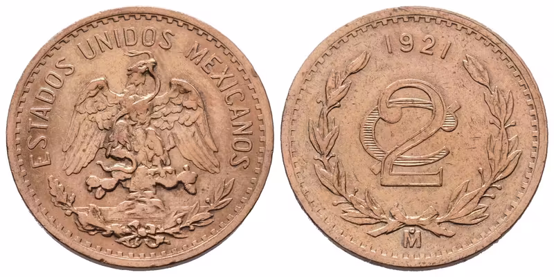 Mexiko, 2 Centavo 1921 M