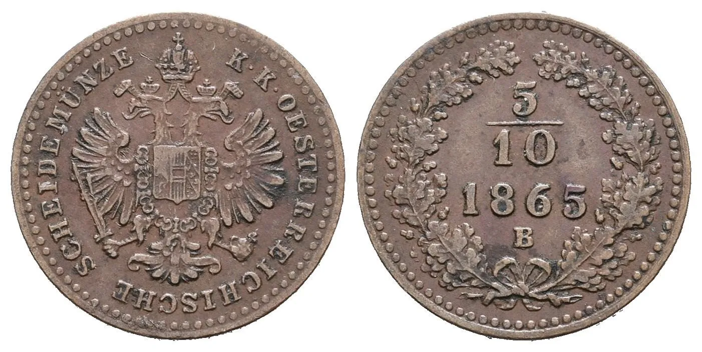 Rakouská a spolková měna, 1857 - 1892 — 1