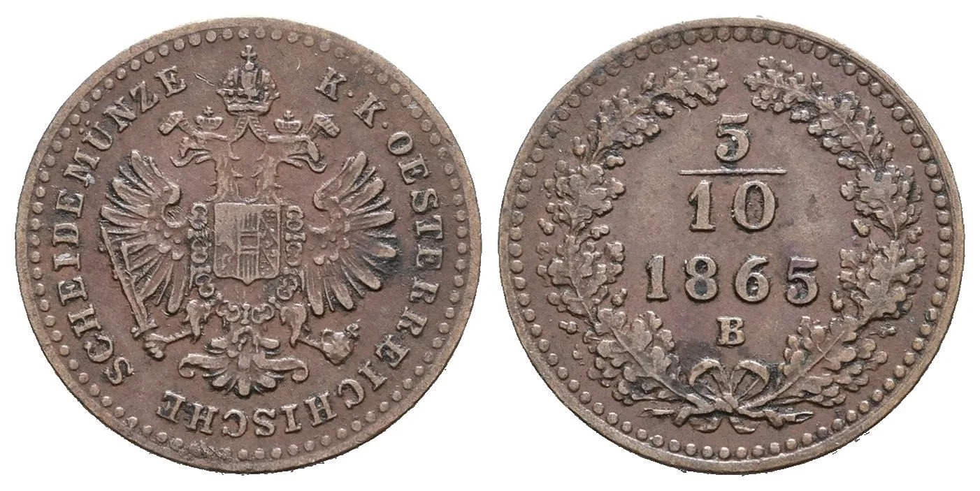 Rakouská a spolková měna, 1857 - 1892 — 1
