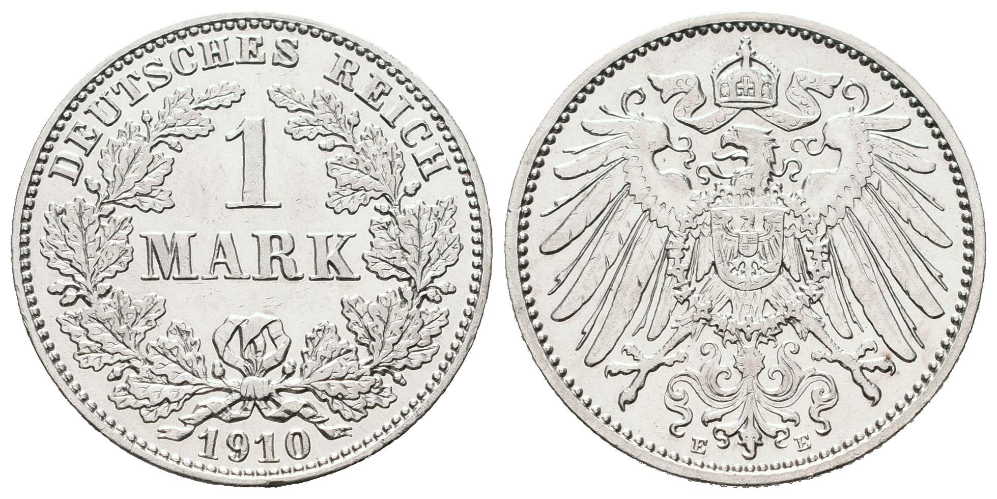 Německé císařství, 1 Marka 1910 E