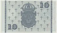 Švédsko, 10 Kronor 1959, modrý číslovač, P.43g - fotografie 2
